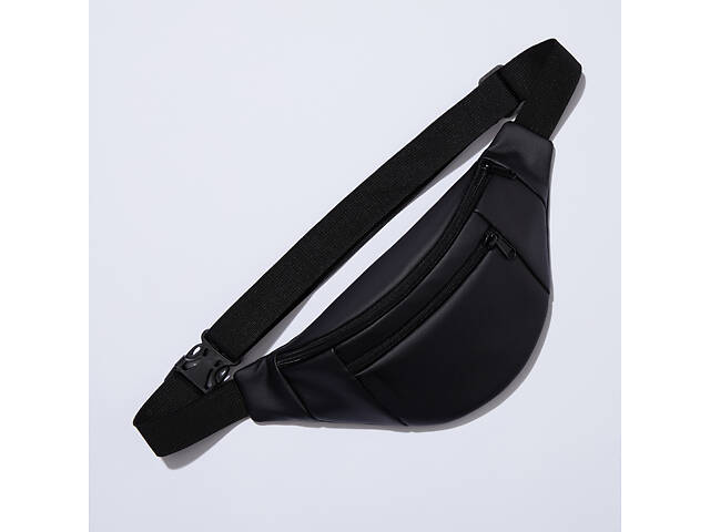 Сумка на пояс. Сумка через плече. бананка чоловіча / жіноча. Колір чорний - Фото 26