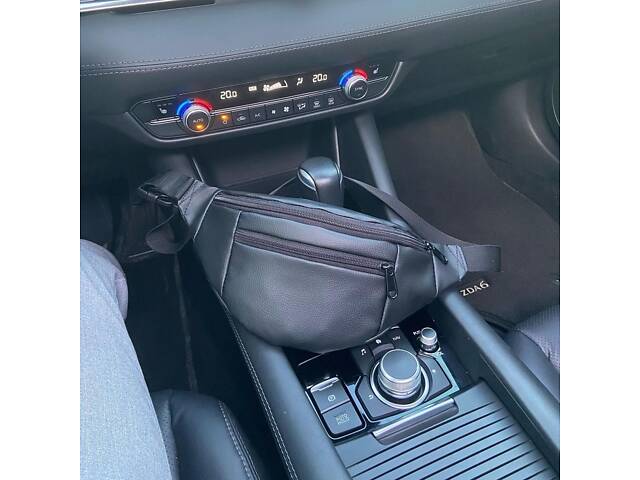 Сумка на пояс. Сумка через плече. бананка чоловіча / жіноча. Колір чорний - Фото 32