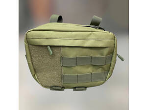 Сумка напашник для бронежилета на Молли, напашник Олива, WINTAC, Cordura 1000D, напашник для плитоноски