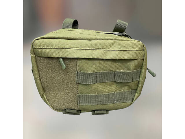 Сумка напашник для бронежилета на Молли, напашник Олива, WINTAC, Cordura 1000D, напашник для плитоноски - Фото NaN