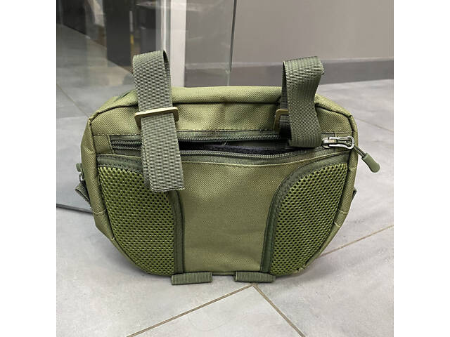 Сумка напашник для бронежилета на Молли, напашник Олива, WINTAC, Cordura 1000D, напашник для плитоноски - Фото 5