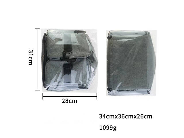 Сумка органайзер Max Manicure для зберігання манікюрного приладдя Сіра (IBH050S) - Фото 9