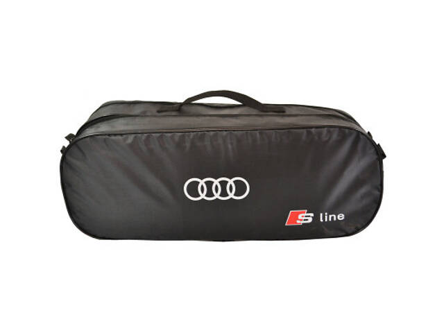 Сумка-органайзер Poputchik в багажник Audi S-Line чорна (03-099-2Д) - Фото 1
