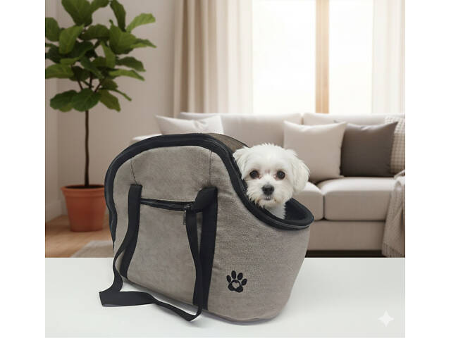 Сумка-переноска для тварин, легка, з фіксатором Лофт No0 220х320х270 - Фото 1