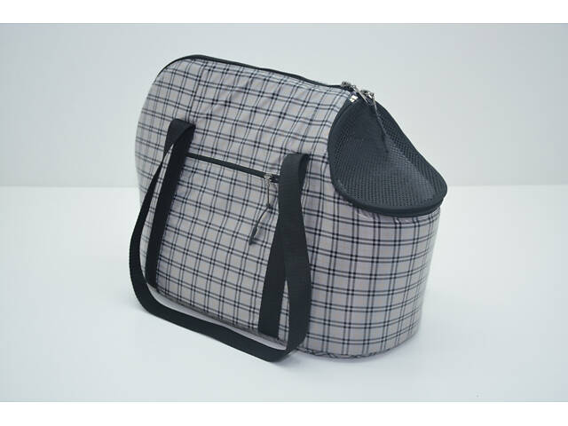 Сумка для тварин, переноска з вікоцем , міцна, легка Мімоза сіра №1 220х420х330 - Фото 2