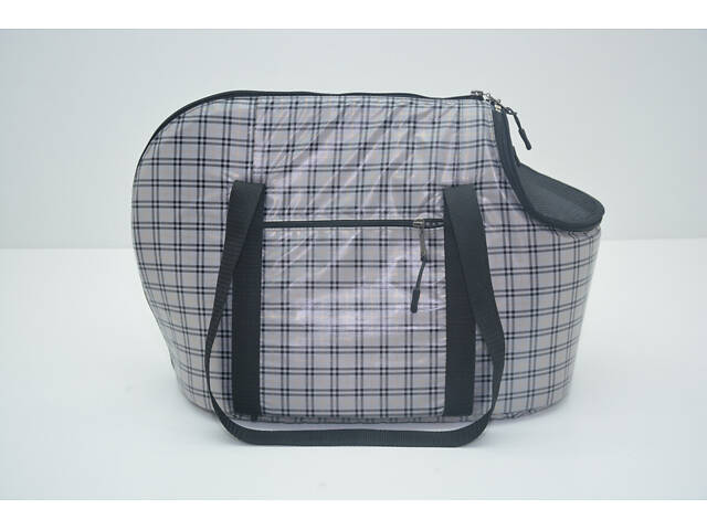 Сумка для тварин, переноска з вікоцем , міцна, легка Мімоза сіра №1 220х420х330 - Фото 3