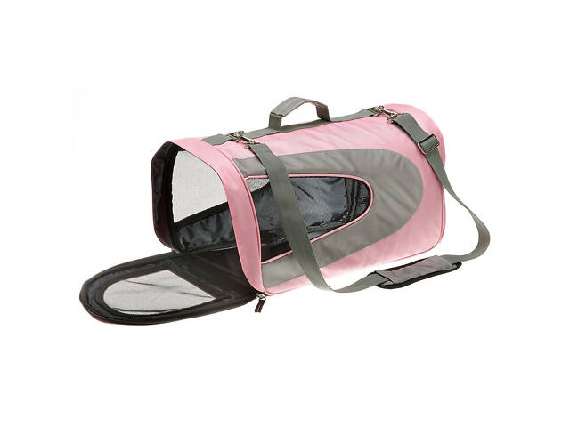 Сумка - переноска для котов и маленьких собак Ferplast Beauty (Ферпласт Бьюти) Medium - 52 х 30 х 30 см, Розовый - Фото 2