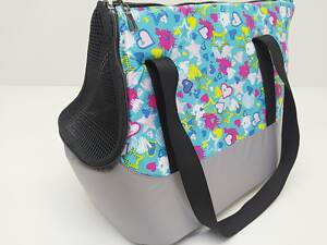 Сумка-переноска для котов и собак Лежебока бирюза