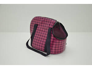 Сумка переноска для котів і собак Мімоза малинова №1 220х420х330 мм