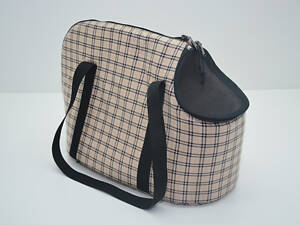 Сумка переноска для котов и собак Мимоза бежевая №1 220х420х310