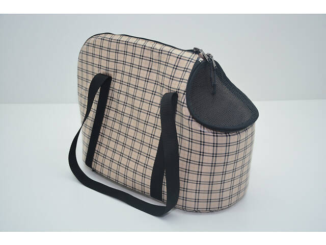 Сумка переноска для котов и собак Мимоза бежевая №1 220х420х310 - Фото 1