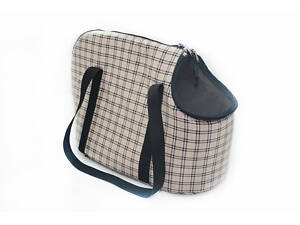 Сумка переноска для котов и собак Мимоза бежевая