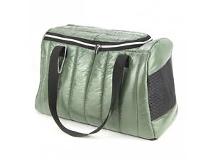 Сумка-переноска для котів і собак Талісман 21х47х30 см хакі