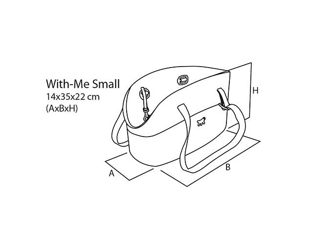 Сумка-переноска для собак Ferplast With-Me Small (Ферпласт Вотч-Ми Смолл) Сірий - Фото 5