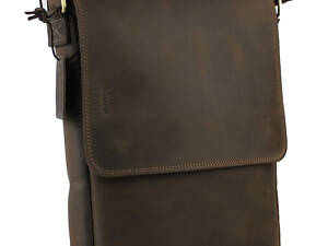 Сумка під A4 для документів вертикальна шкіряна планшет smvp155(48) коричнева