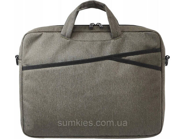 Сумка, портфель для ноутбука 15,6 дюйма Amazon Basics сіра - Фото 1