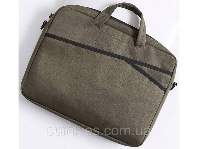 Сумка, портфель для ноутбука 15,6 дюйма Amazon Basics сіра - Фото 3