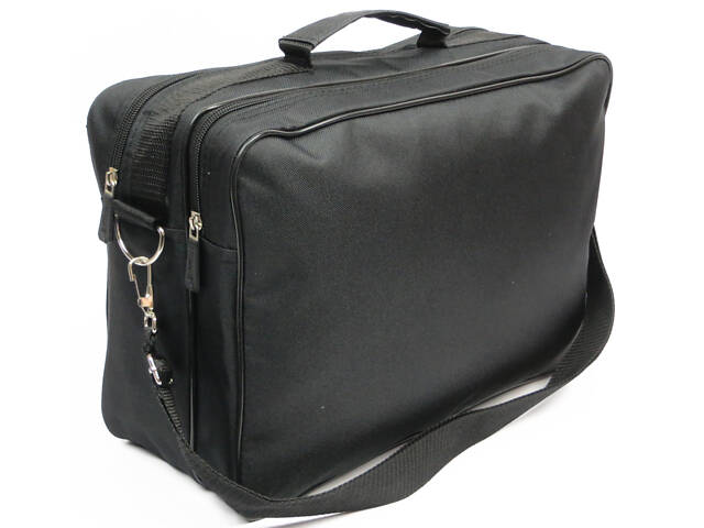 Сумка-портфель Wallaby тканинна чорна - Фото 4