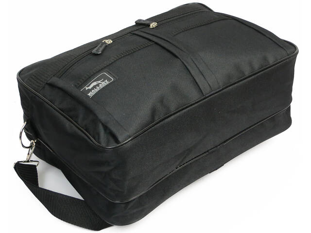 Сумка-портфель Wallaby тканинна чорна - Фото 6