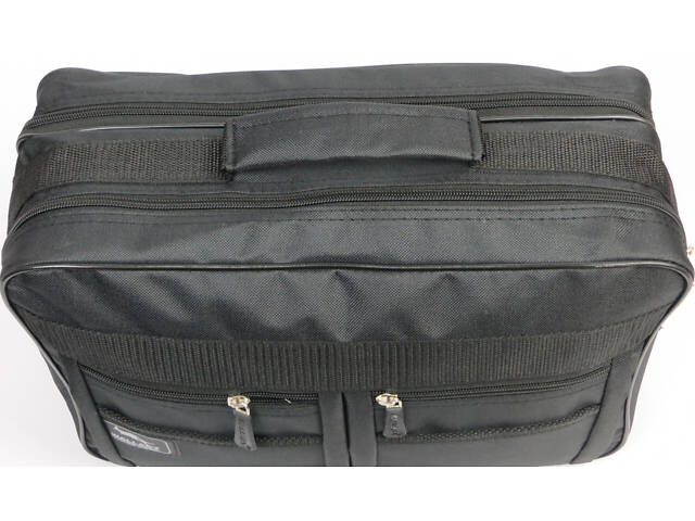 Сумка-портфель Wallaby тканинна чорна - Фото 7
