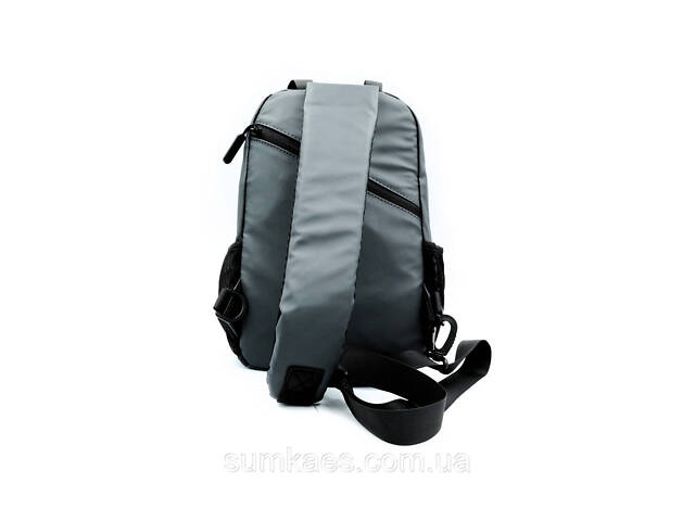 Сумка-слінг 33 x 20 x 10 см Weatro Сіра ssch-kit-0063 - Фото 2