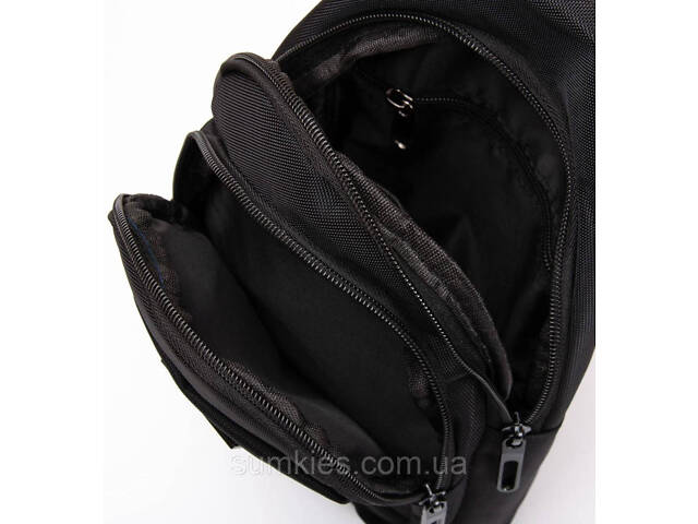 Сумка-слінг Lanpad тканинна, чорний - Фото 6