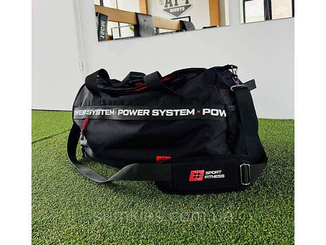 Сумка спортивна Power System PS-7012 Gym Bag-Dynamic Black/Red (38л) - Фото 2