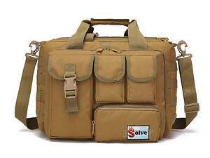 Сумка тактическая для документов и ноутбука Solve KT6003605 MOLLE 31х40х16 см Койот