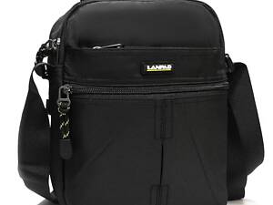 Сумка тканевая LANPAD мужская 20х25х10 см Черный (LAN3788 black)