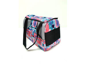 Сумка-тунель для перенесення кішок і собак Акварель синя