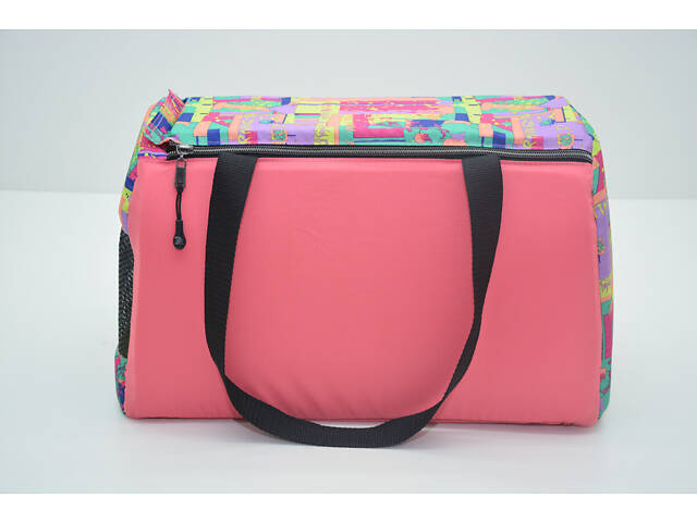 Сумка-тонель для перенесення кішок і собак Акварель рожева - Фото 2