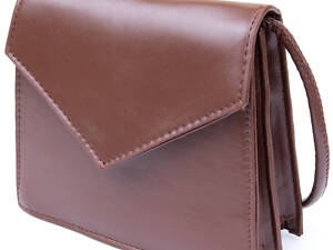 Сумка кутова Vintage sale_14933 17,5х15,5х6 см Коричнева