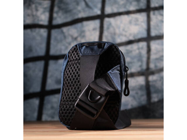 Сумка Vintage Для подорожей з текстилю Синя (22870) - Фото 2