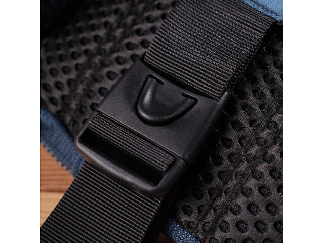 Сумка Vintage Для подорожей з текстилю Синя (22870) - Фото 3