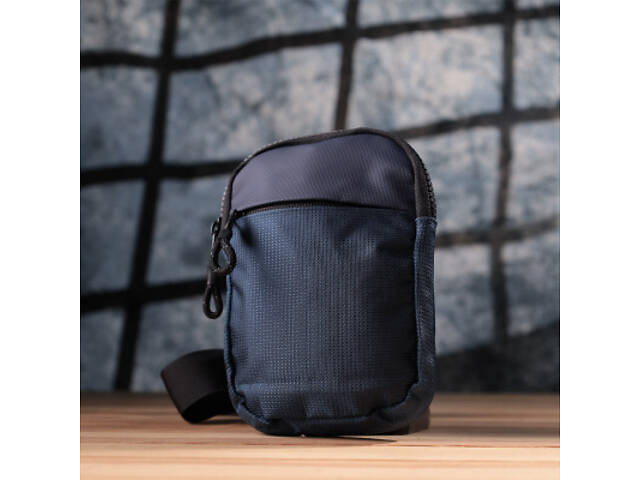 Сумка Vintage Для подорожей з текстилю Синя (22870) - Фото 10