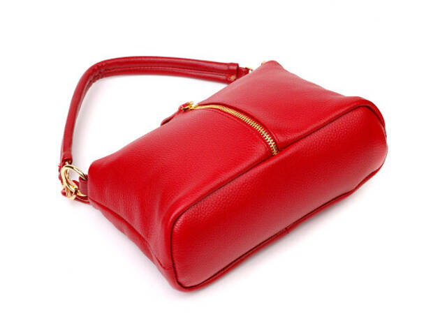 Сумка Vintage Жіноча через плече зі натуральної шкіри Червона (22136) - Фото 6