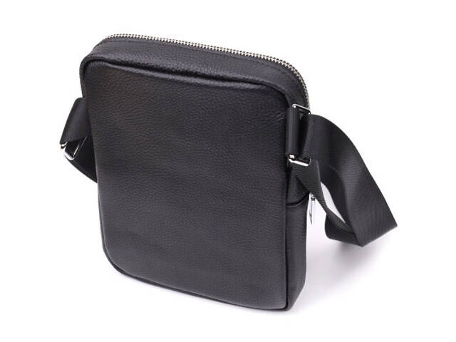 Сумка Vintage З натуральної шкіри Чорна (22862) - Фото 4