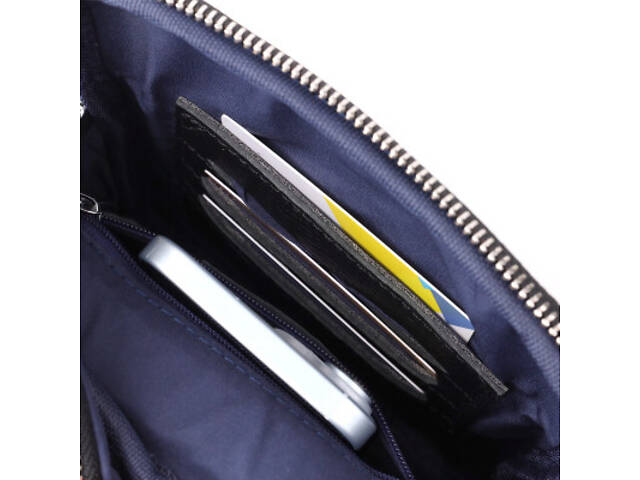 Сумка Vintage З натуральної шкіри Чорна (22862) - Фото 8