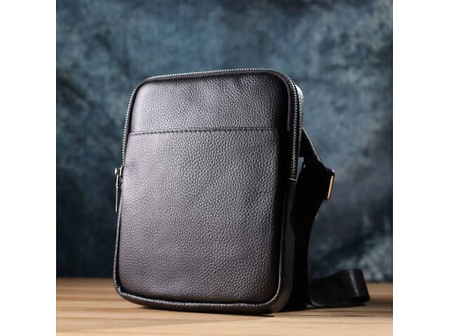 Сумка Vintage З натуральної шкіри Чорна (22862) - Фото 10