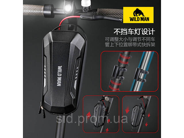 Сумка WildMan на раму самоката, гіроцикла, електровелосипеда - Фото 4