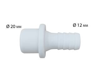 SunSun Перехідник для шланга SunSun EP-20-12 з 20мм на 12мм, пластик, 1 шт.