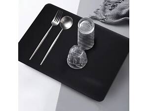 Супер поглинаючий килимок нековзний для сушіння посуду суперабсорбуючий 29*39 см чорний