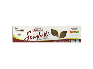 Суперфуд NOW Foods Real Food Organic Quinoa Spaghetti 8 oz 227 g NOW-06325