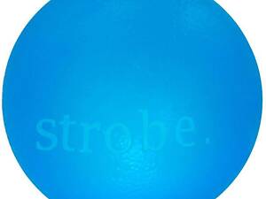 Суперпрочная игрушка светящийся мячик для собак Planet Dog Strobe Ball (Планет Дог Стробэ Болл) Голубой
