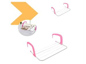 Сушарка для білизни на балкон Fold Clothes Shelf, рожевий, бренд XPRO (42904-_226)