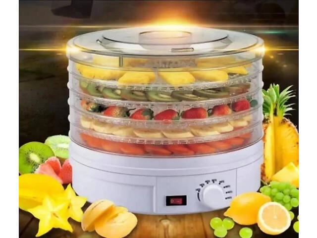 Сушилка для овощей/фруктов/мяса/пастилы/грибов OPT-TOP Zep line ZP-029 500Вт 5 ярусов Белая (1882166734) - Фото 5