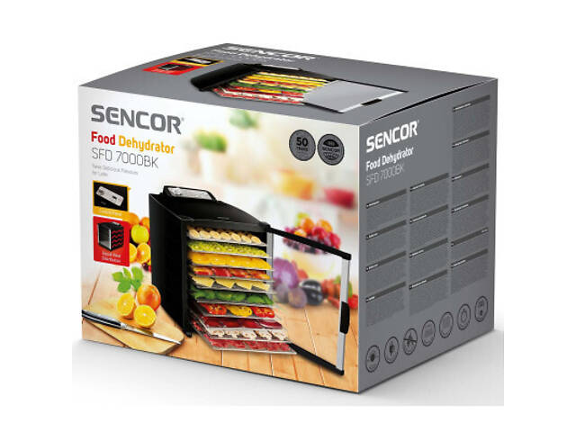 Сушарка для овочів і фруктів Sencor SFD 7000BK - Фото 7