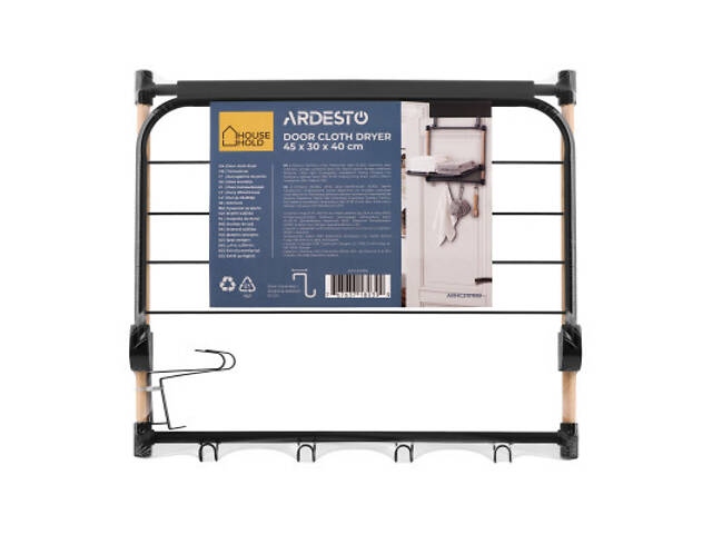 Сушарка для білизни Ardesto Minimalism Дверна 45x30x40 см (ARHC2101BB) - Фото 3