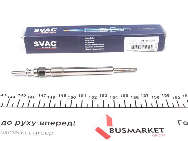 SVAC SV177 Свічка розжарювання BMW 1.6D/2.0D/3.0D 03- (7V) (10x1)