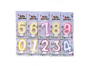 Свічка (7,5*4см) для торта цифра 1 арт DSCN5151-1